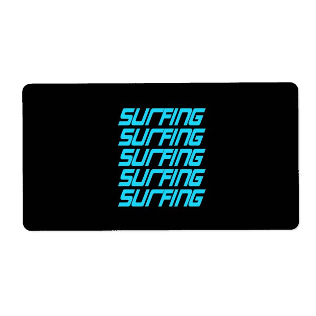 Surfing Surfing Label (Front)