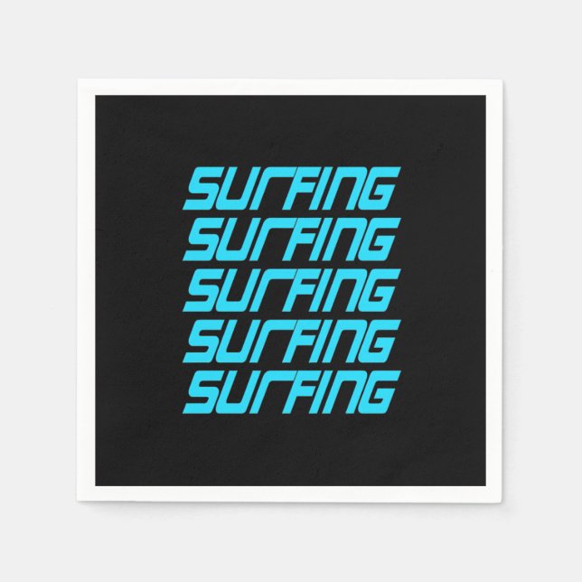 Surfing Surfing Napkins (Front)