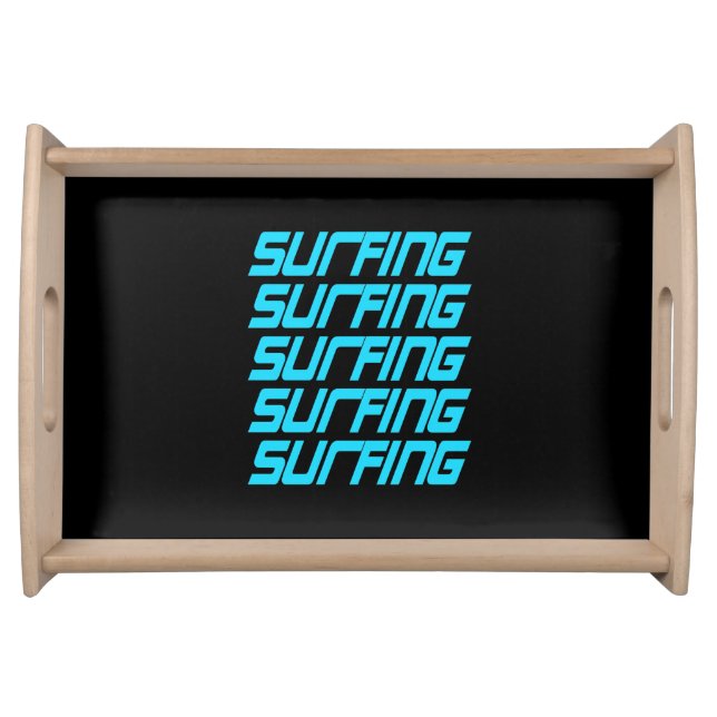 Surfing Surfing Serving Tray (Front)
