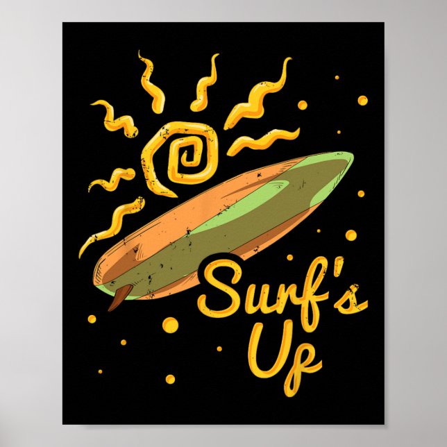 Surfing, Surf's Up, Surfer, Surf  Poster (Front)