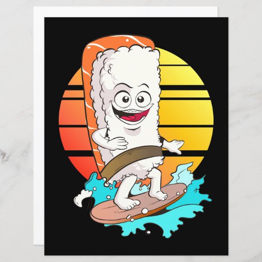 Surfing Sushi (Front/Back)