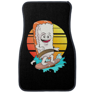 Surfing Sushi Car Floor Mat
