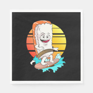 Surfing Sushi Napkins