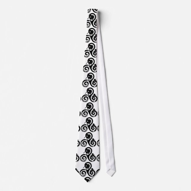Surfing the Breton Wave Neck Tie (Front)