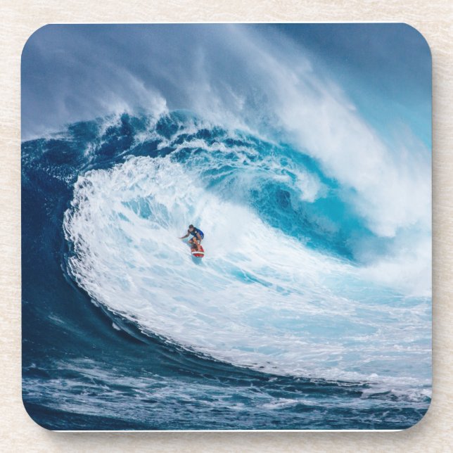 Surfing the Tubes Beverage Coaster (Front)