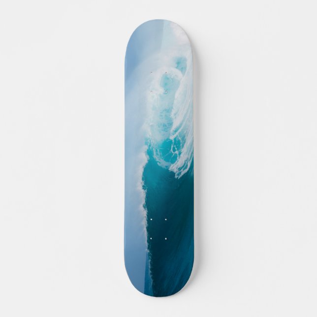 "Surfing the Wave" Customized Skateboard Deck (Front)