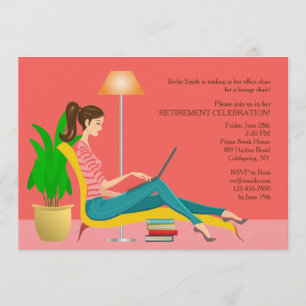 Surfing the Web Retirement Invitation