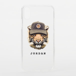 Surfing Tiger Add Your Name iPhone XS Case