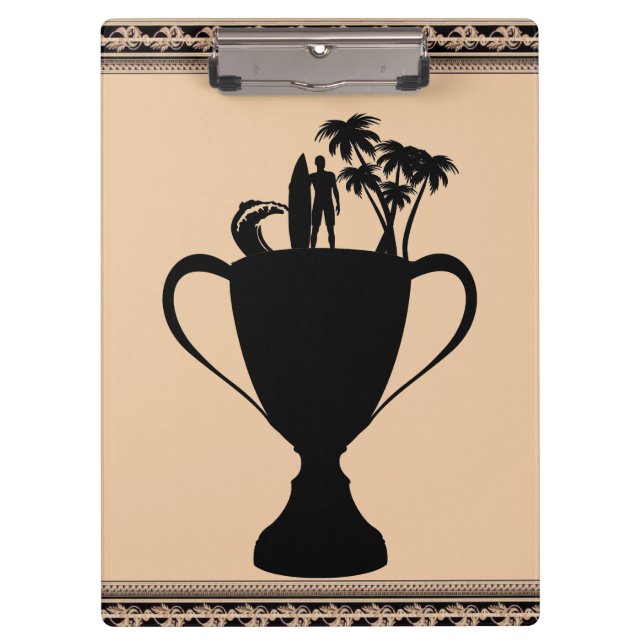 Surfing Trophy Clipboard (Front)