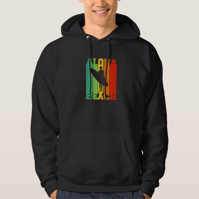 Surfing Tropical Island Hawaii Summer Holiday Surf Hoodie (Front)