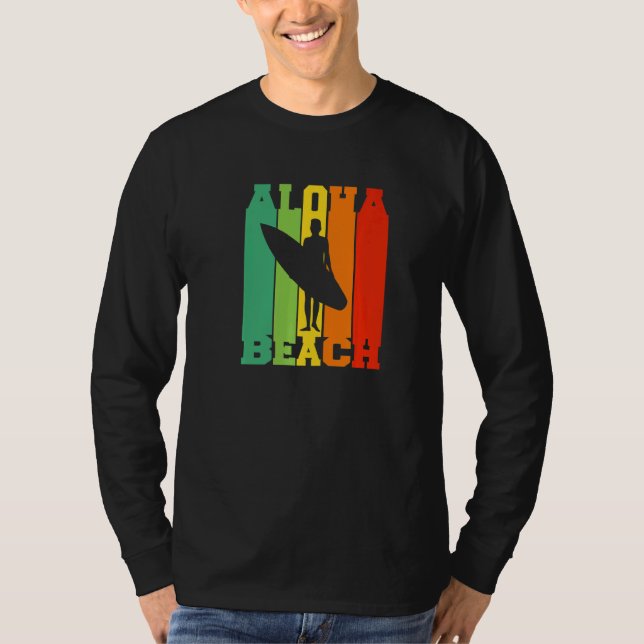 Surfing Tropical Island Hawaii Summer Holiday Surf T-Shirt (Front)