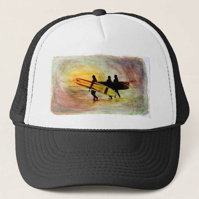 Surfing Trucker Hat (Front)