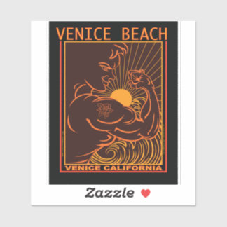 SURFING VENICE BEACH CALIFORNIA STICKER