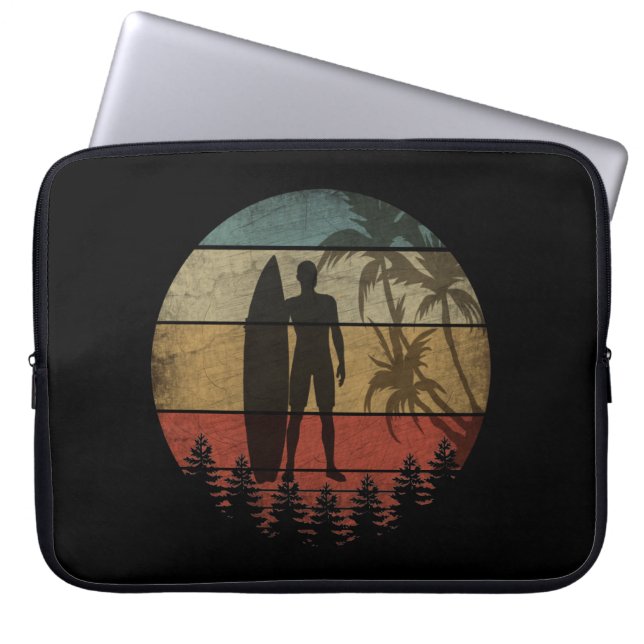 SURFING VINTAGE LAPTOP SLEEVE (Front)