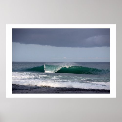 Surfing Wave Reef Break Nias Poster