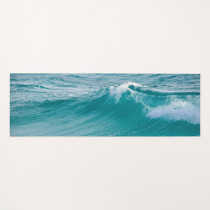 Surfing Wave (with personalized name) Yoga Mat