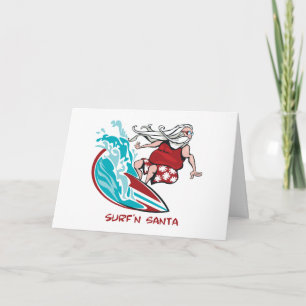 Surf'n Santa Holiday Card