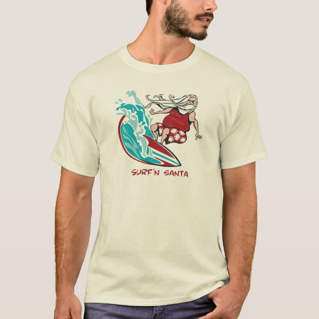 Surf'n Santa T-Shirt (Front)