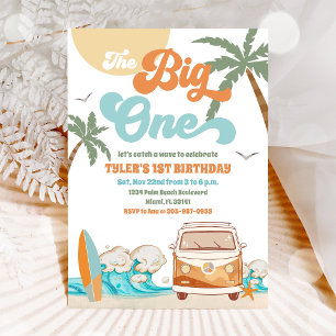 Surfs Up 1st Birthday Invitation