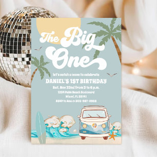 Surfs Up 1st Birthday Invitation