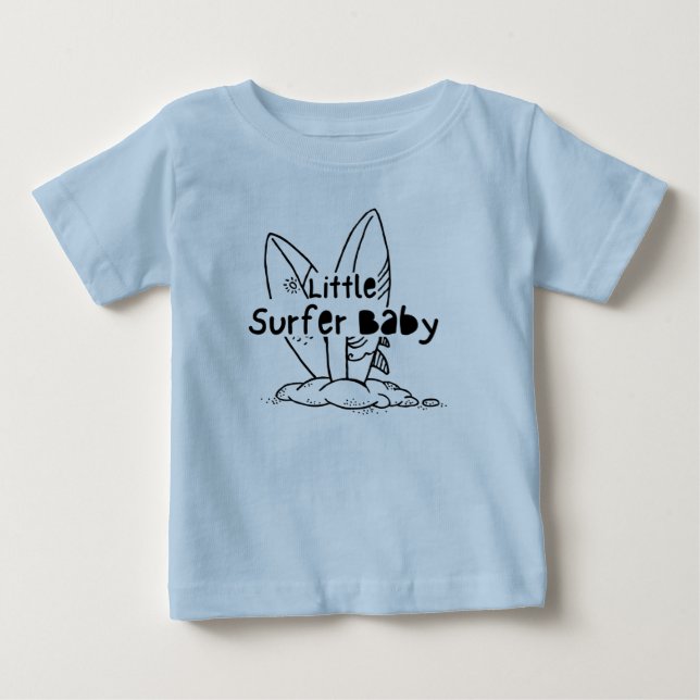 Surf's Up Baby Cute Future Surfer Baby  Baby T-Shirt (Front)