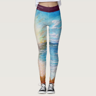 "Surf's Up" Beachy Leggings