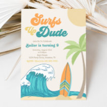 Surfs Up Birthday Invitation | Surfing Invitation