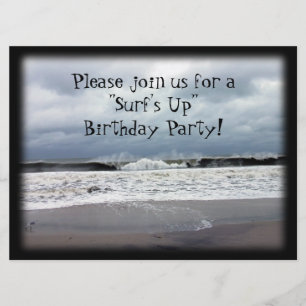"Surf's Up" Birthday Party Invitation