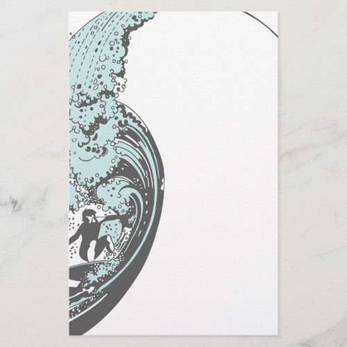 Surfs Up Blue Stationary Stationery