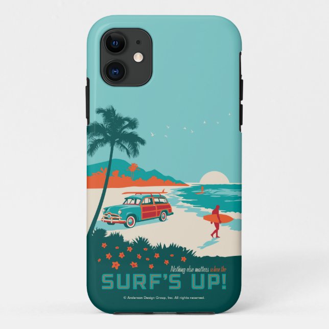 Surf's Up Case-Mate iPhone Case (Back)