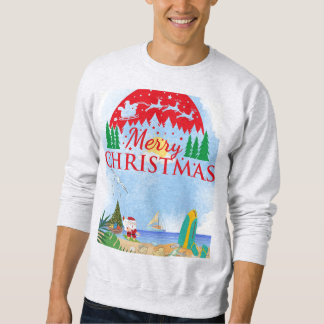 Surf's Up for Santa Sweatshirt