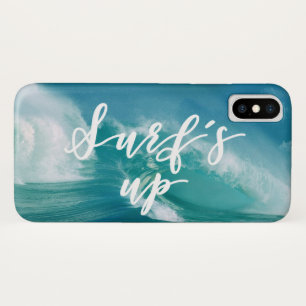 Surf's Up   Fun Typography & Quote iPhone X Case