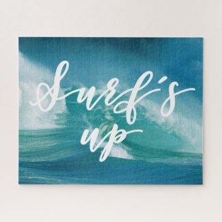 Surf's Up | Fun Typography & Quote Jigsaw Puzzle