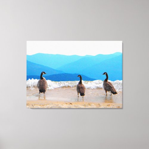 Surfs Up _ Geese Canvas Print