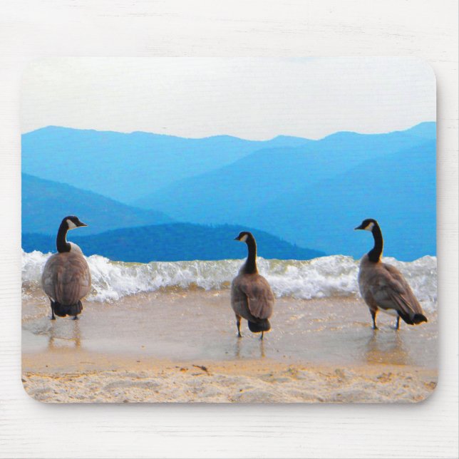 Surf's Up! - Geese Mouse Pad (Front)