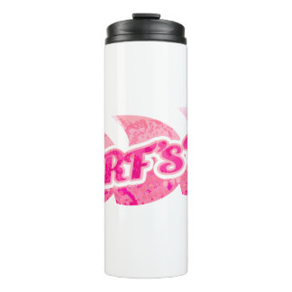 Surf's up girls pink purple insulated water bottle