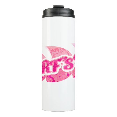 Surfs up girls pink purple insulated water bottle