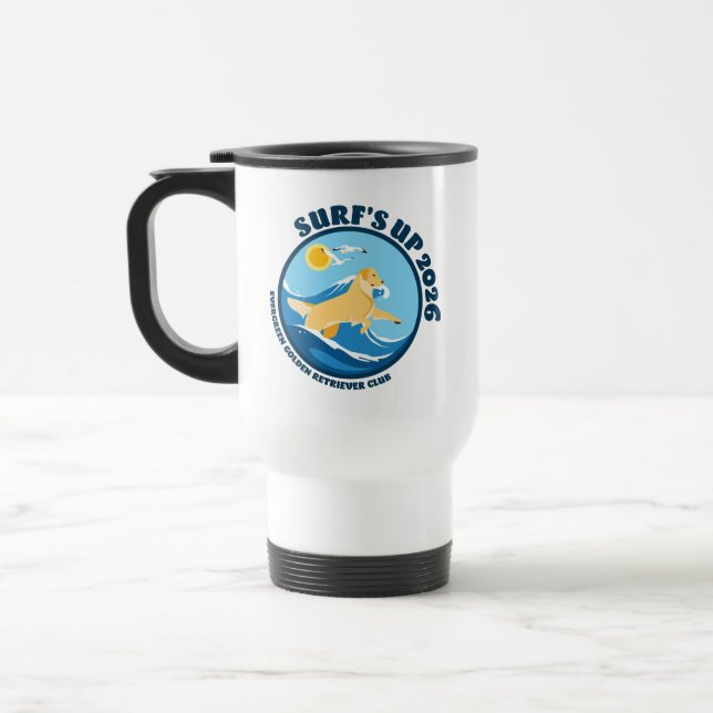 Surfs Up Golden Mug (Left)