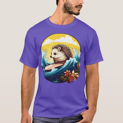 Surfs Up Hedgehog T_Shirt