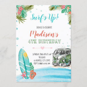 Surfs up invitation