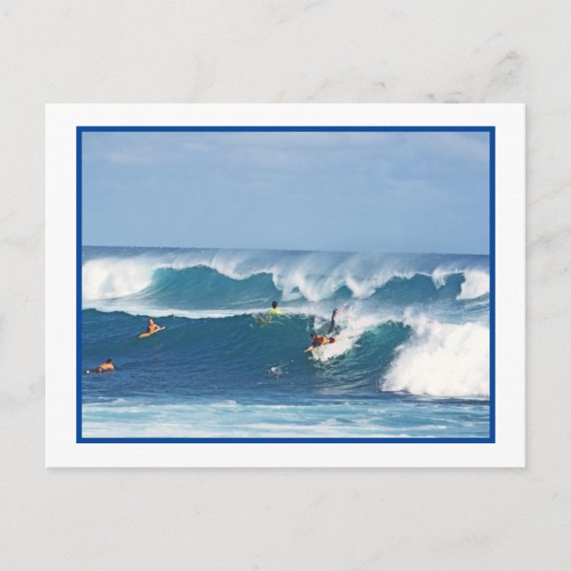 "SURF'S UP/ KAUAI POSTCARD (Front)