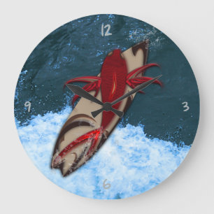 Surf's Up Large Clock