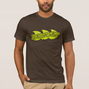 Surf's Up mens bright seaweed green & navy  tee