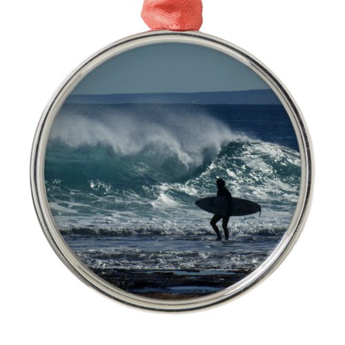 Surfs Up Metal Ornament