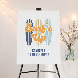 Surf's Up Surfboard Beach Birthday Foam Board