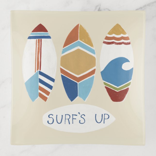 Surf's Up! Surfboards Trinket Tray (Front)