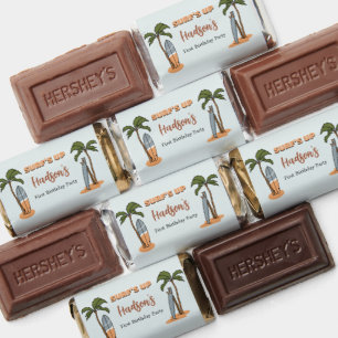 Surf's Up The Big One Surf First Birthday Hershey's Miniatures