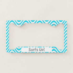 Surf's Up Waves License Plate Frame