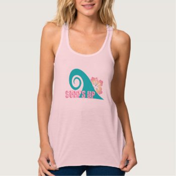 Surf's Up Women's Slim Fit Tank Top -purple by BOARD_UP at Zazzle