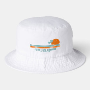 Surfside Beach South Carolina Sun Palm Trees Bucket Hat